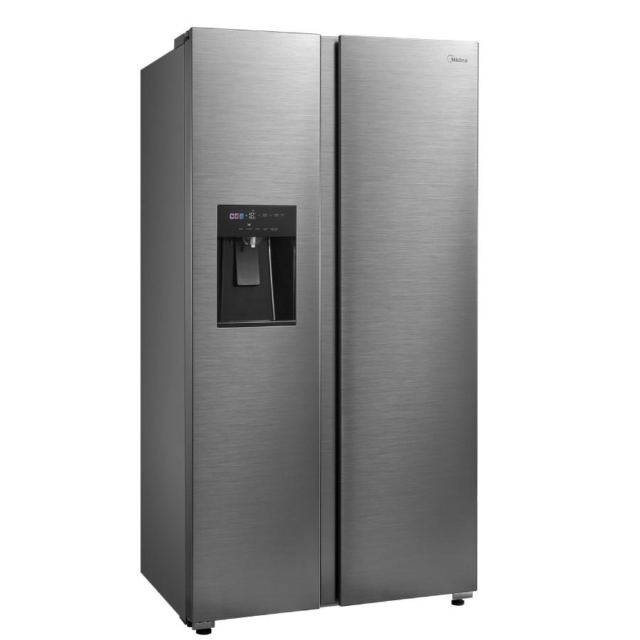 Midea American Style Fridge Freezer 573L · Inox