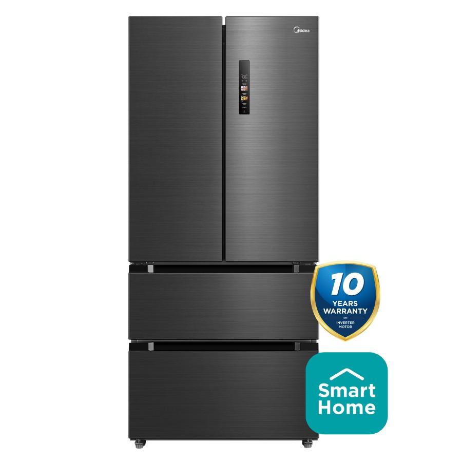 Midea French Door Fridge Freezer 516L · Dark Inox